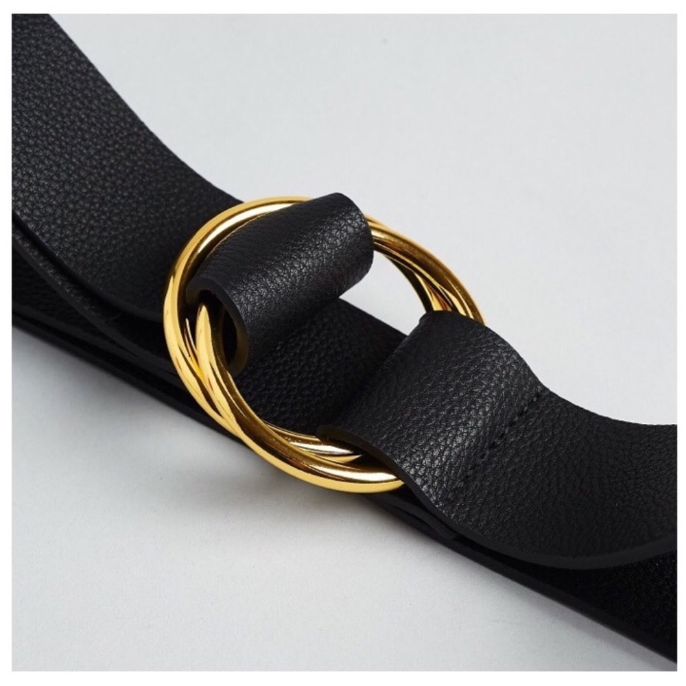 B-LOW THE BELT Rachel Zoe Black Camille Wrap L/XL